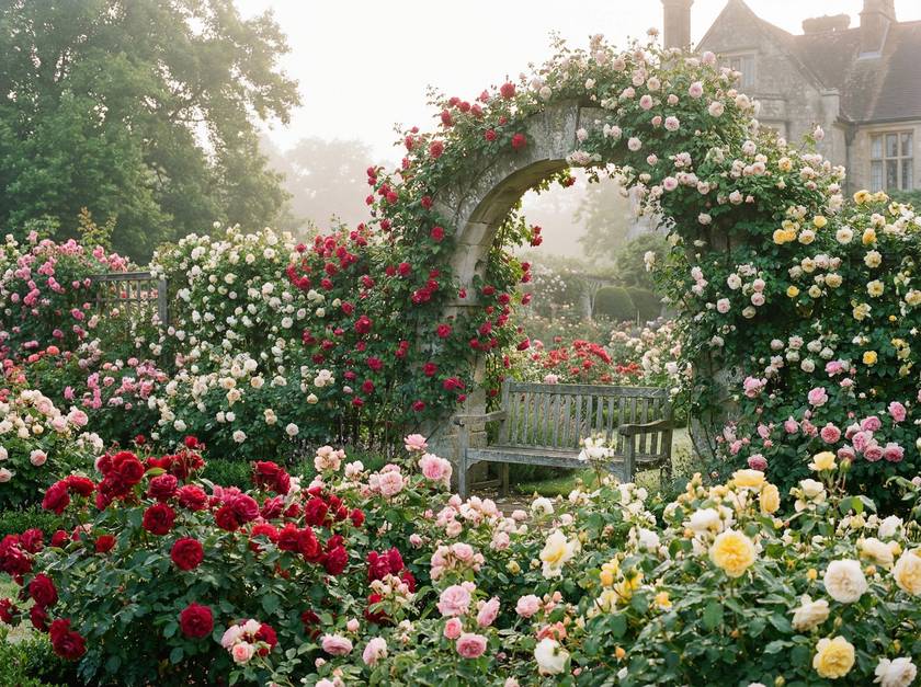 17c一起草庄园玫瑰花园视频